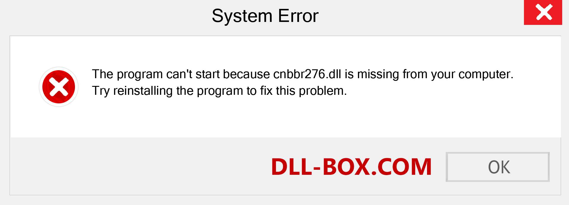 cnbbr276.dll file is missing?. Download for Windows 7, 8, 10 - Fix  cnbbr276 dll Missing Error on Windows, photos, images